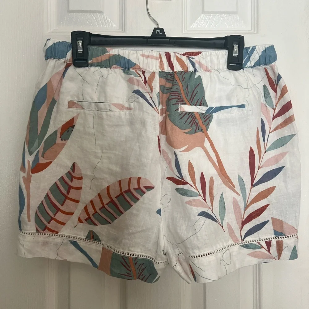 100%Linen Cynthia Rowley Shorts - Picture 4 of 4